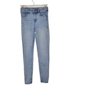 American Eagle Light Wash High-Rise Stretch Denim Jeggings – Size 0 (Short)